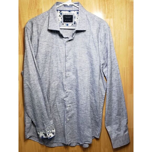 Lot of 2 Denim & Flower Ricky Singh Men’s Shirts Size Large Button-Up L/S - Picture 2 of 16